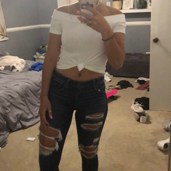 Pacsun Me to We white off shoulder - Picture 3 of 3